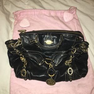 Black leather Juicy Couture satchel